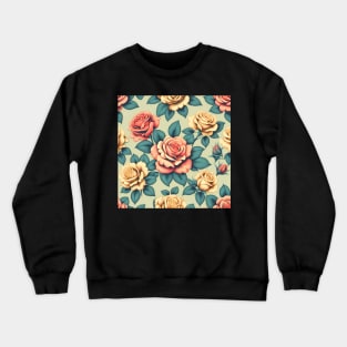 Pink Rose Crewneck Sweatshirt